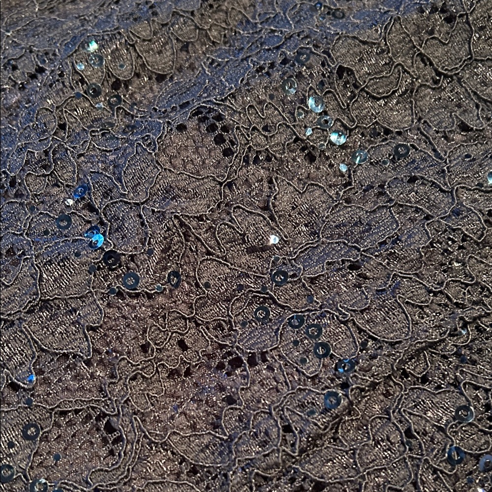 LAUREN Elegant navy Sequin Dress - Picture 2 of 6
